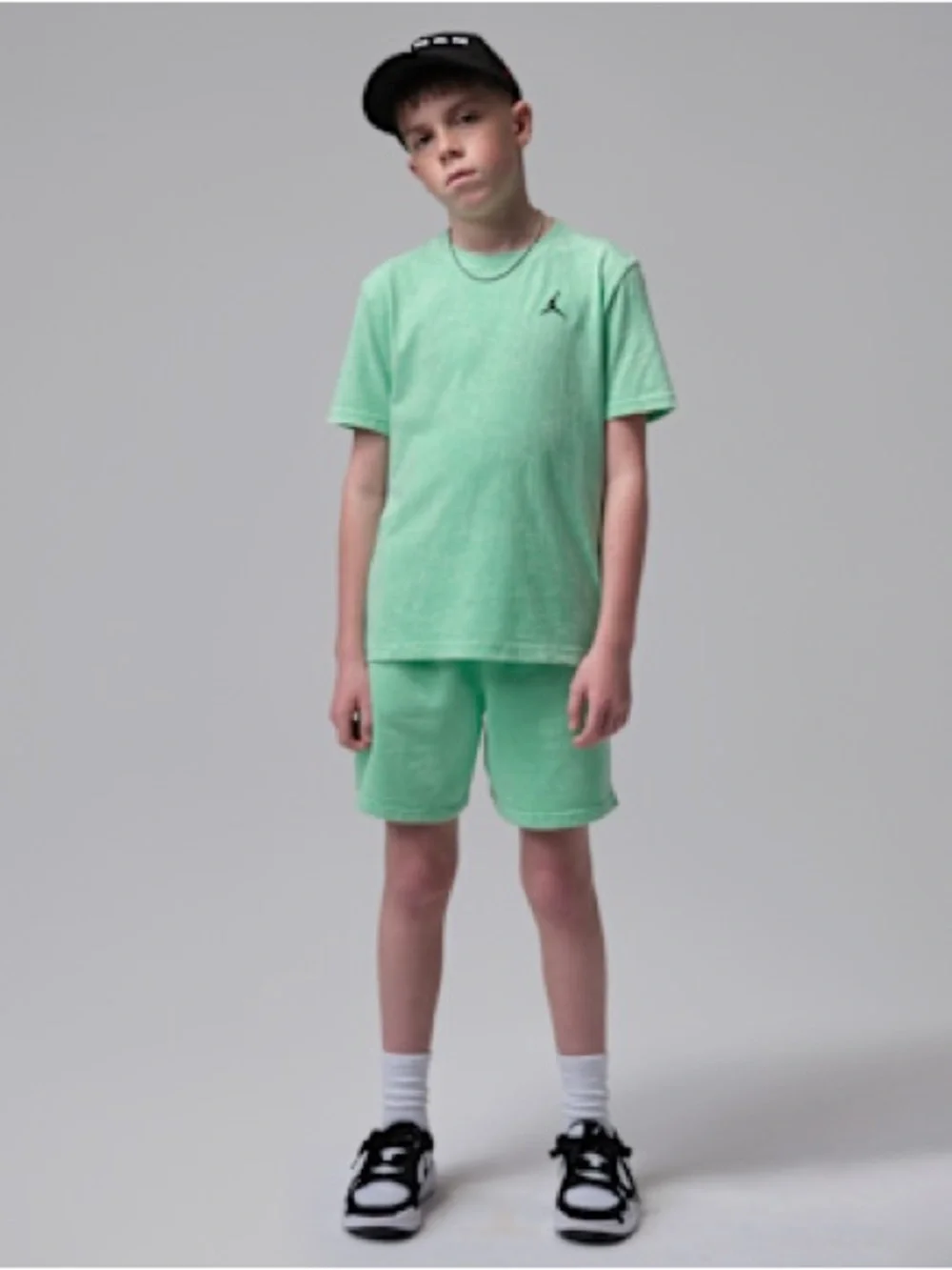 NEW Jordan Acid Wash Green Glow Active Wear Set Outfit Cotton (8)
